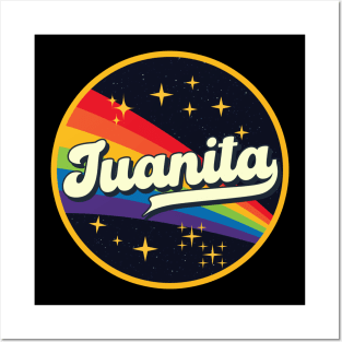 Juanita // Rainbow In Space Vintage Style Posters and Art